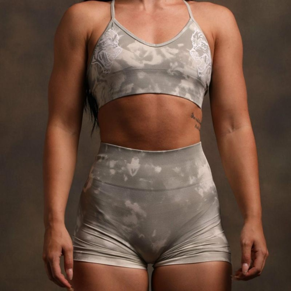 Wolves Forever Seamless Everson Shorts in Cacti Cream Jumbo Marble